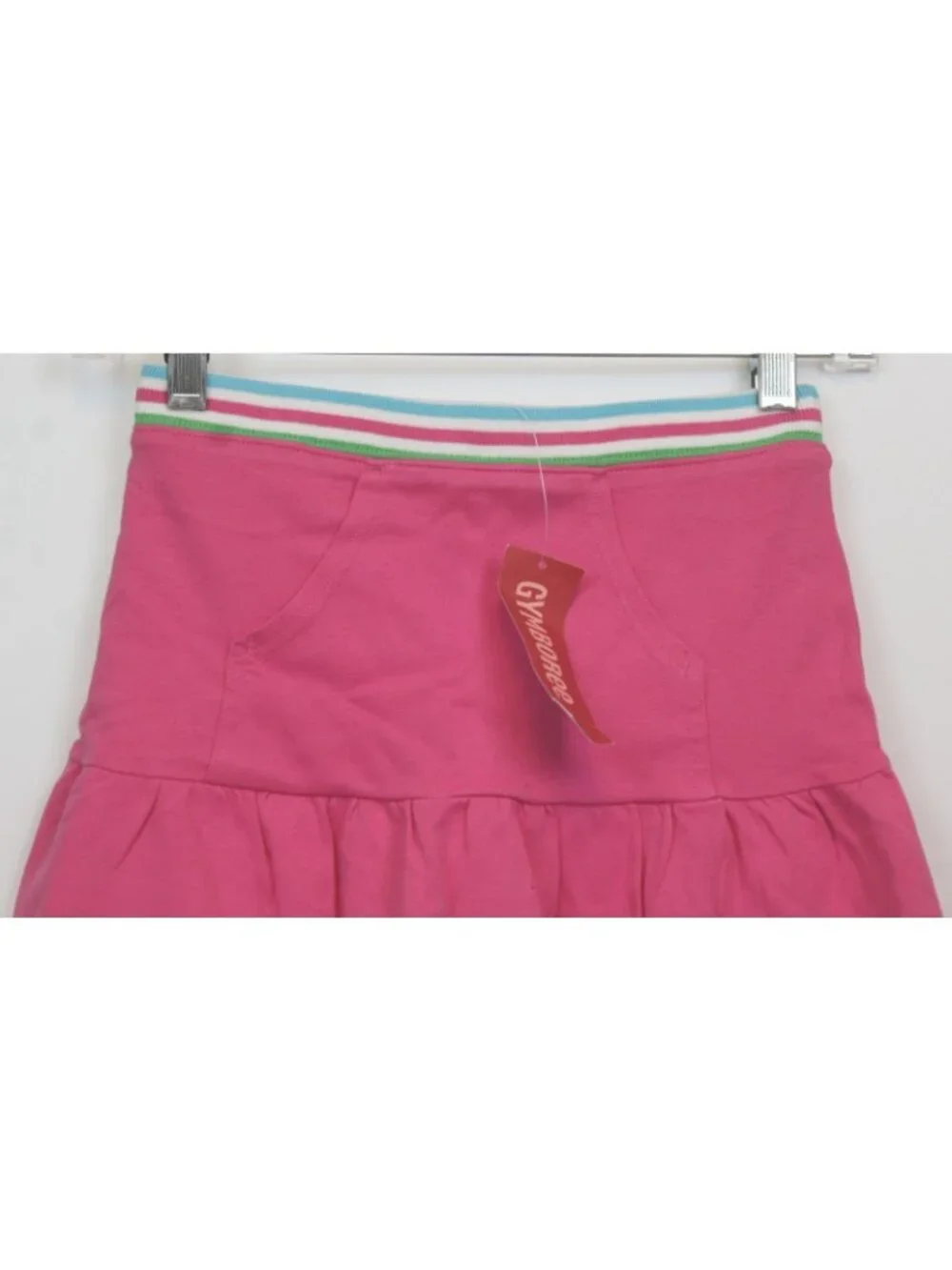 2008 Gymboree Tennis Match Skorts sz 8 Kangaroo Pocket Ruffle Peplum Elastic Wai